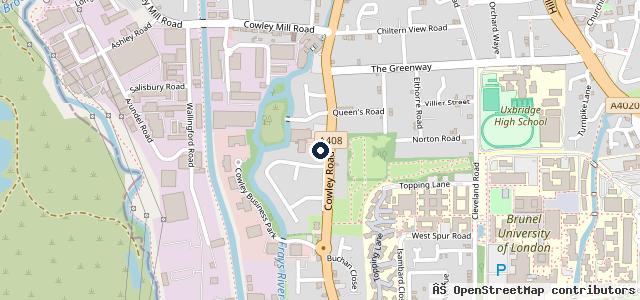 Map showing the location of SMC Ford Uxbridge