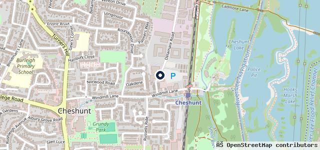 Map showing the location of TD Auto Repairs