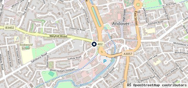 Map showing the location of Broadway Garage