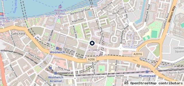Map showing the location of Hedin Automotive BMW Woolwich (Formerly Stephen James BMW)