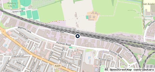 Map showing the location of First Choice Mot Reading