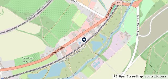 Map showing the location of Invicta MG Canterbury