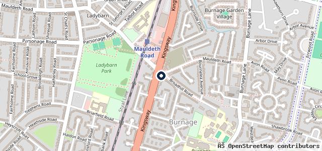 Map showing the location of Hunts Motorcycles