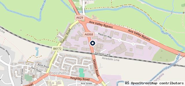 Map showing the location of Aire Valley Autopaint Ltd