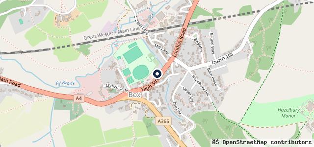 Map showing the location of Manor Garage