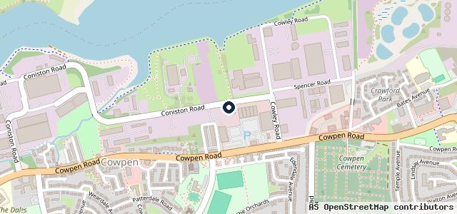 Map showing the location of Astley Garage