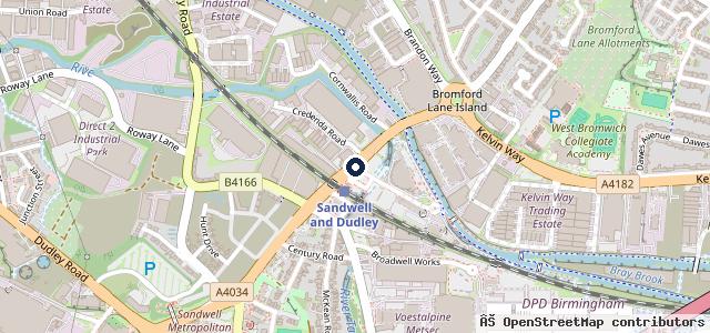 Map showing the location of ATS Euromaster Oldbury