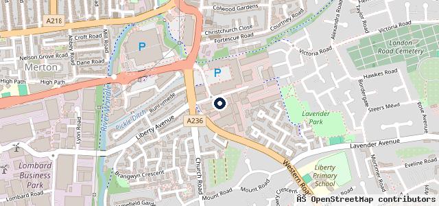 Map showing the location of Wimbledon Audi (Authorised Repairer)