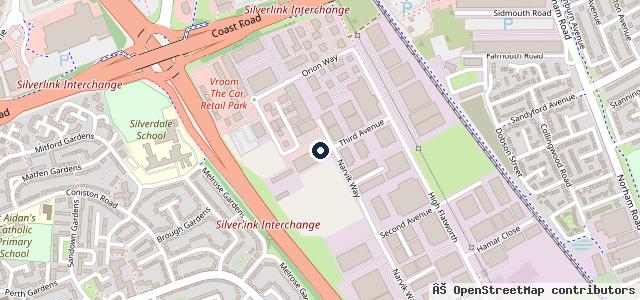 Map showing the location of Autofix (North East) Ltd