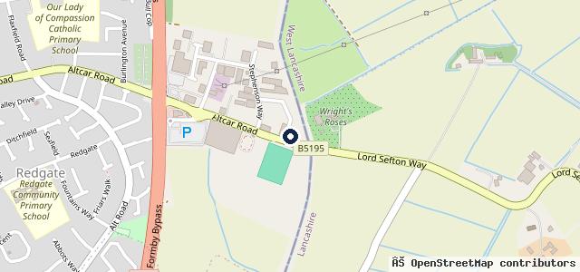 Map showing the location of Catterall Motors