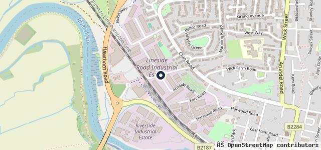 Map showing the location of Automobile Services