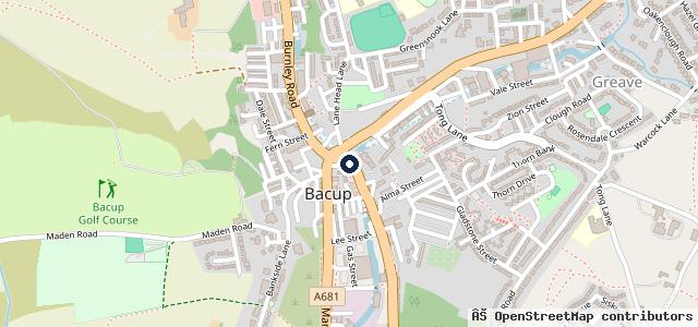 Map showing the location of Bacup mobile mechanic & car sales