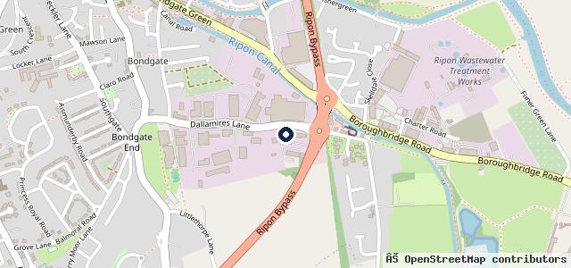 Map showing the location of Batchelors Suzuki Ripon