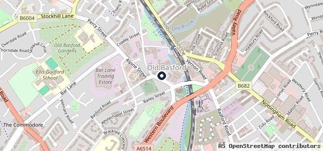 Map showing the location of Ashford MOT Centre ltd