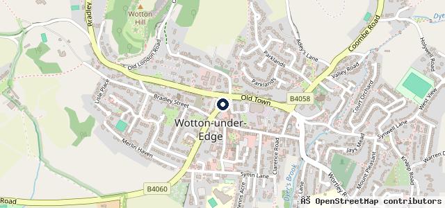 Map showing the location of Bear Street Garage