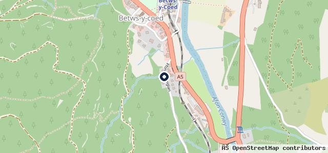 Map showing the location of Bettws Motors Ltd | Betws-y-coed