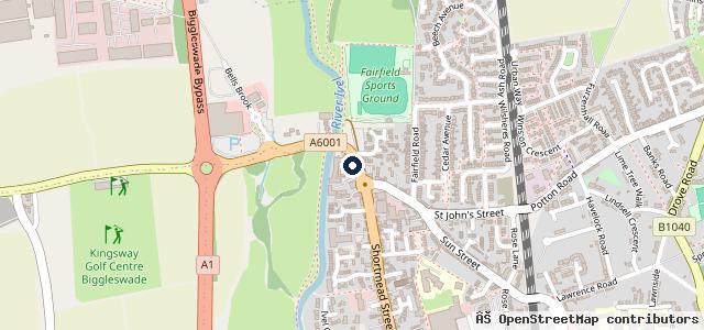 Map showing the location of Biggleswade Mot Centre Limited