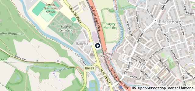 Map showing the location of Bingley Service & MOT Centre