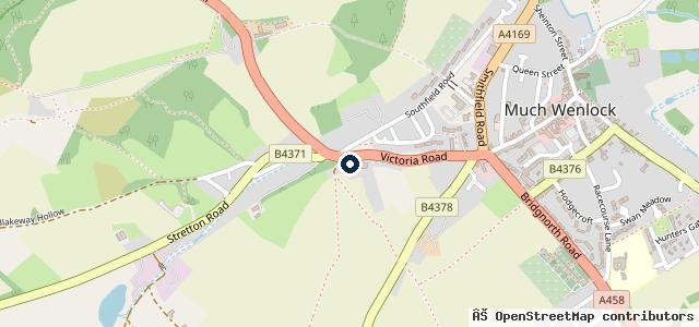 Map showing the location of Birchfield Garage
