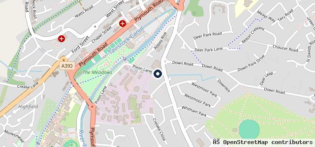 Map showing the location of Pixon Lane Garage