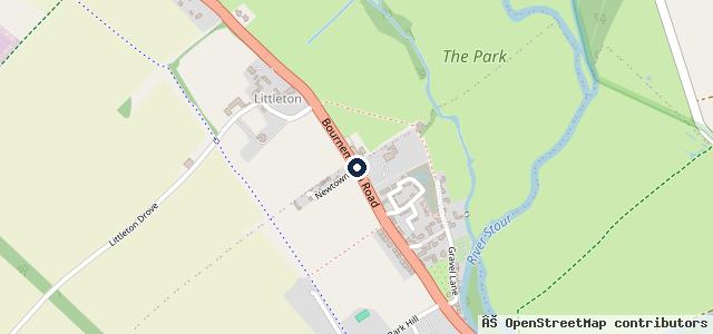 Map showing the location of Blandford MOT & Service Centre (Forge Garage)