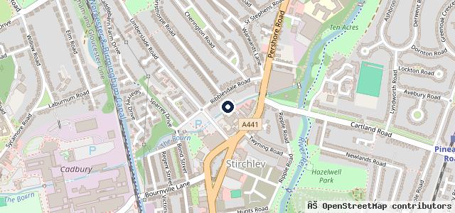 Map showing the location of W F Pye Motor Company Ltd