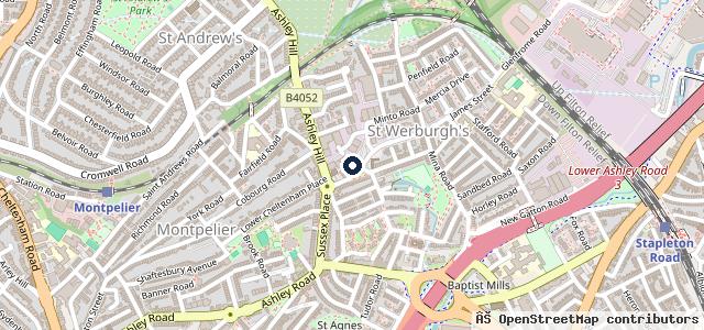 Map showing the location of Brunel Tyres & Autocare