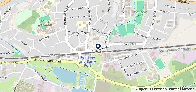 Map showing the location of C J Motors
