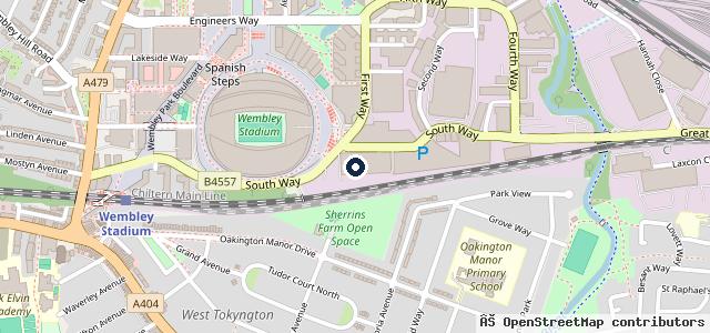 Map showing the location of C & R Motors