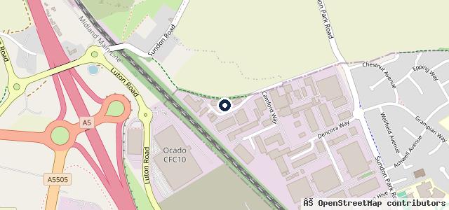 Map showing the location of Camford Car Care