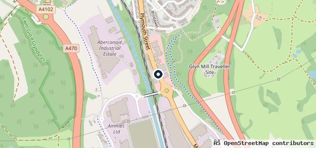Map showing the location of Capitol Volkswagen Merthyr Tydfil
