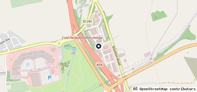 Map showing the location of A19 Caravans