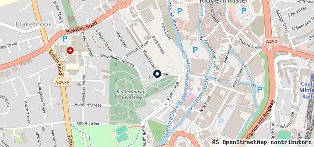 Map showing the location of Castle Road Motors