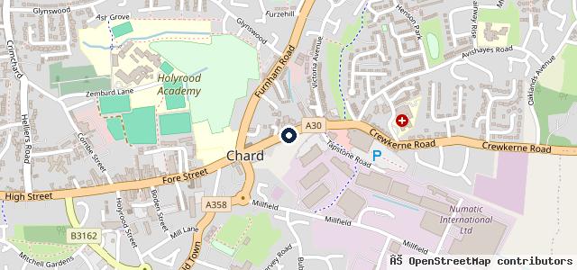 Map showing the location of Central Motors