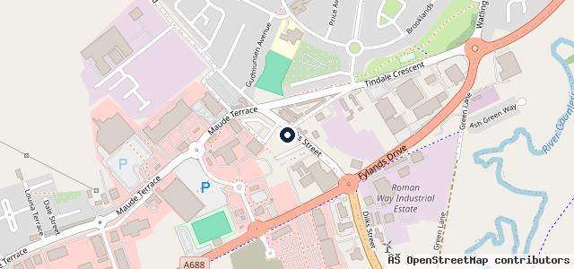 Map showing the location of Central Tyre