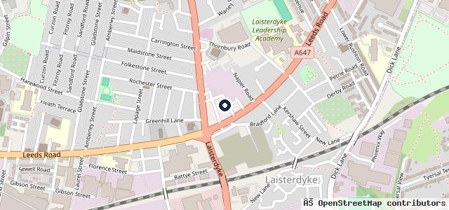 Map showing the location of Andy's Motor Repairs
