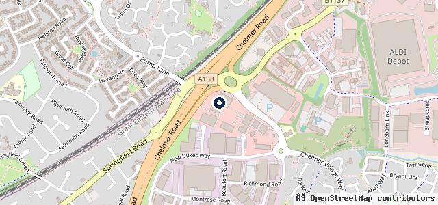 Map showing the location of Chelmsford Audi