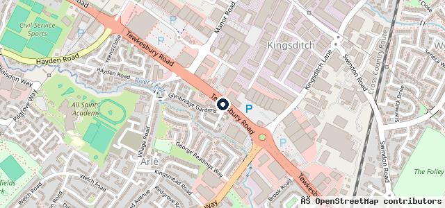 Map showing the location of Autovillage Cheltenham