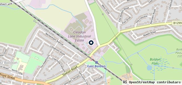 Map showing the location of Cleadon Lane Tyres and Auto Repairs