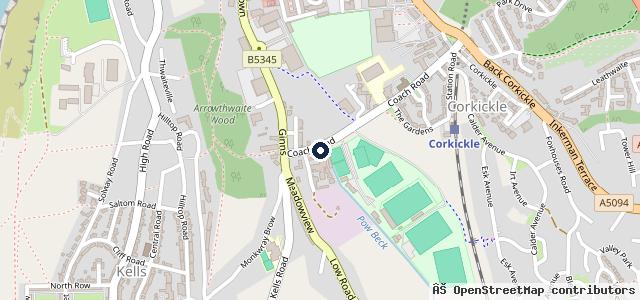 Map showing the location of Coach Road Motor Works