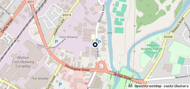 Map showing the location of Crescent Motoring Services Ltd