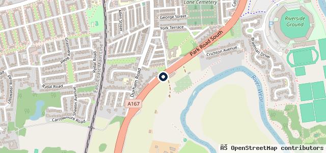 Map showing the location of Croxdale Fast Fit Autocentre, Chester Le Street