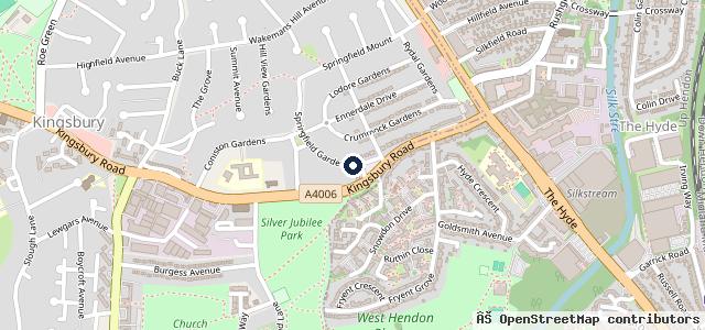 Map showing the location of Brayley Honda Hendon