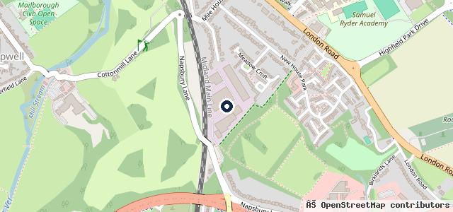 Map showing the location of Drive Thru Mot Limited