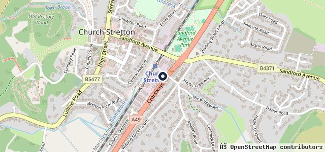 Map showing the location of E A Downes The Forge