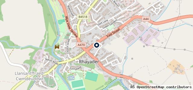 Map showing the location of E T James & Sons