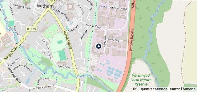 Map showing the location of Enterprise MOT Centre