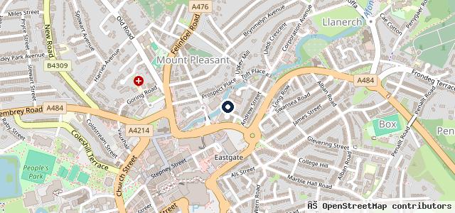 Map showing the location of Mill Lane Mot