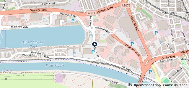 Map showing the location of Evans Halshaw Ford Preston