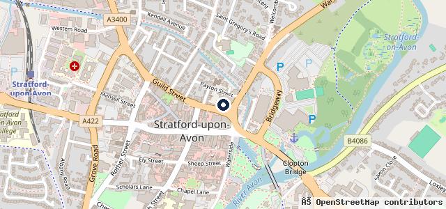 Map showing the location of Kwik Fit - Stratford-Upon-Avon